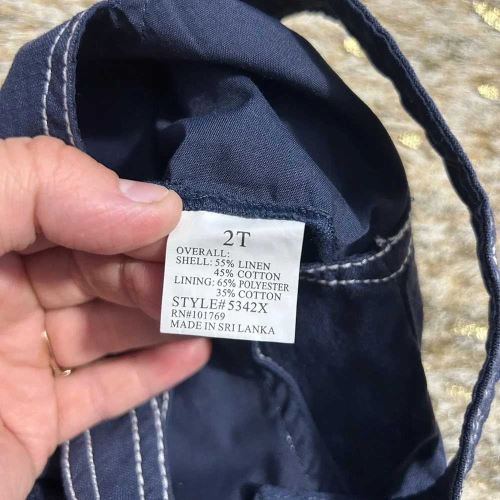 5 for $25🔥Navy Nautical Overalls Boys‎ 2T
